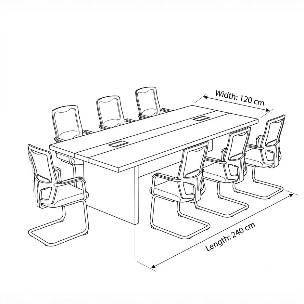 Bexley Meeting Table 2.4 – Coffee + Grey