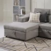 Braventa 4-Seater Sofa Cum Bed – GREY