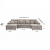 Braventa 4-Seater Sofa Cum Bed – GREY