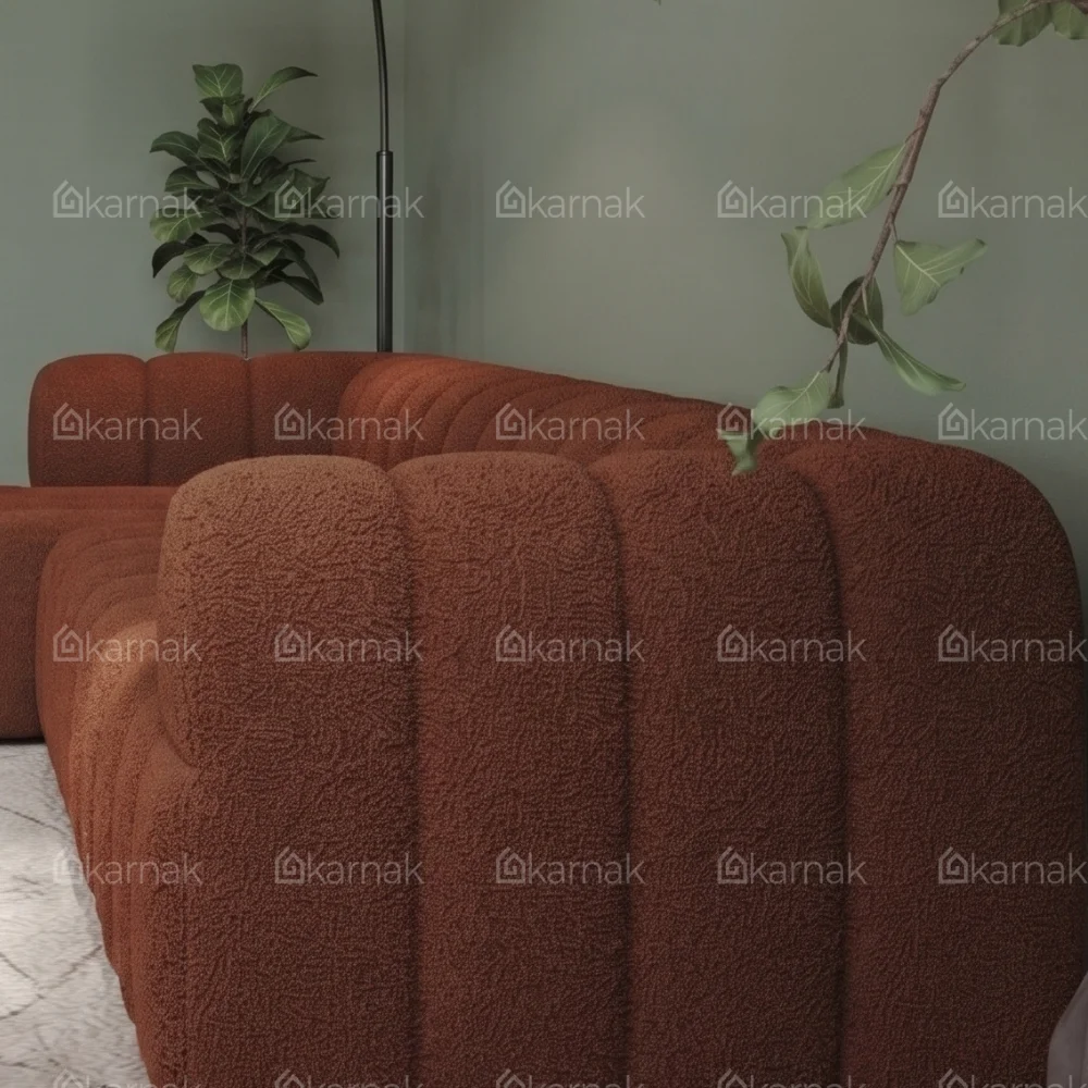 Carvesta L-Shape Sofa – Brown
