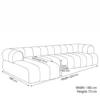 Carvesta L-Shape Sofa – Brown