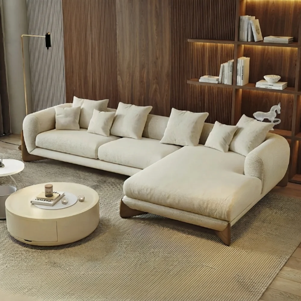 Caventro L-Shape Sofa – Off White