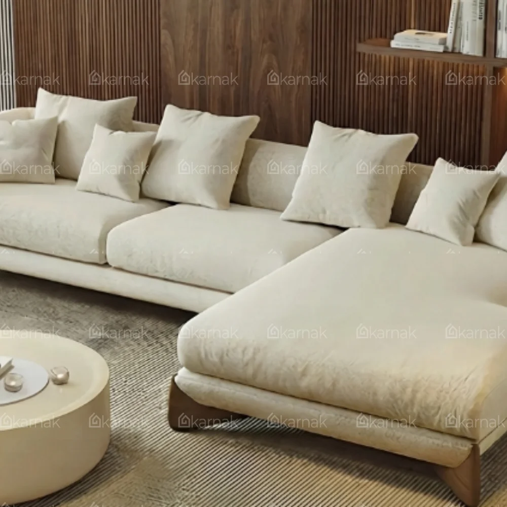 Caventro L-Shape Sofa – Off White