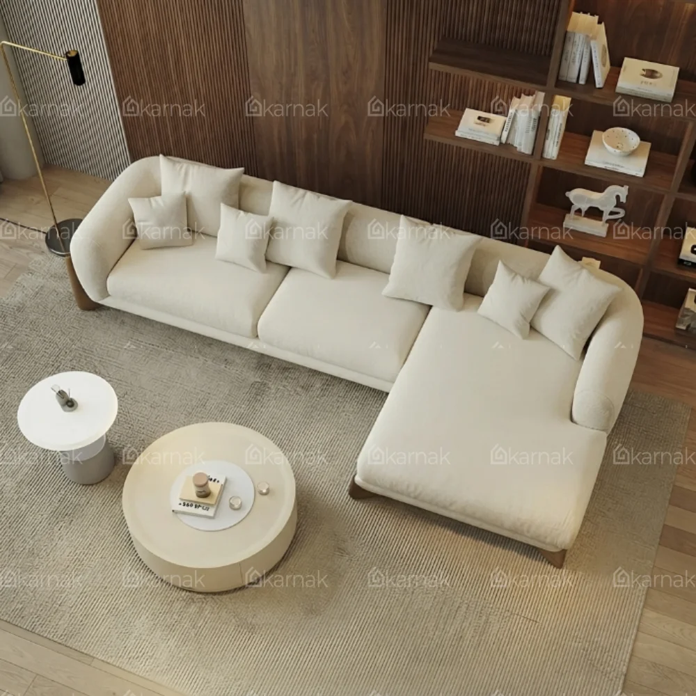 Caventro L-Shape Sofa – Off White