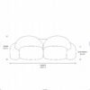 Kelvora Modern 2-Seater Sofa – Off White
