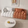 Colvian Double-Colored 3-Seater Sofa