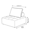 Delight 1-Seater Modular Sofa-Beige
