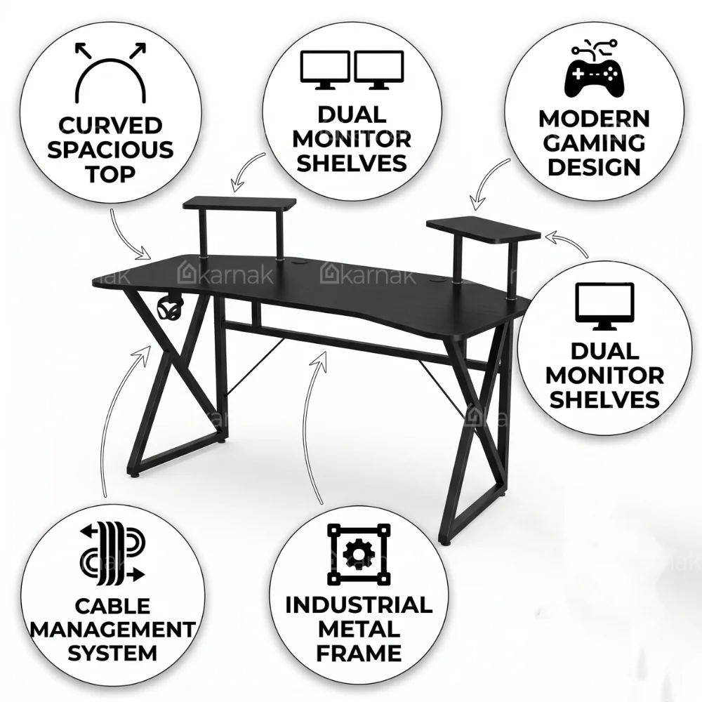 Delta Gaming Table – Black