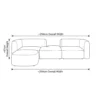 Dorex 3-Seater Sofa – Brown
