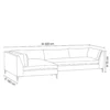 Doventra L-Shape Sofa – Blue