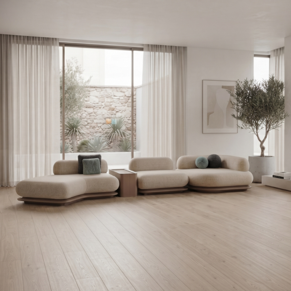 Elvaro Modern 3-Seater Sofa