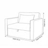 Elviro Single Sofa Bed – Blue