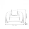 Elvora 1-Seater Sofa – Beige