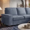 Orvex L-Shape Sofa With Storage – Blue