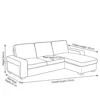 Orvex L-Shape Sofa With Storage – Blue