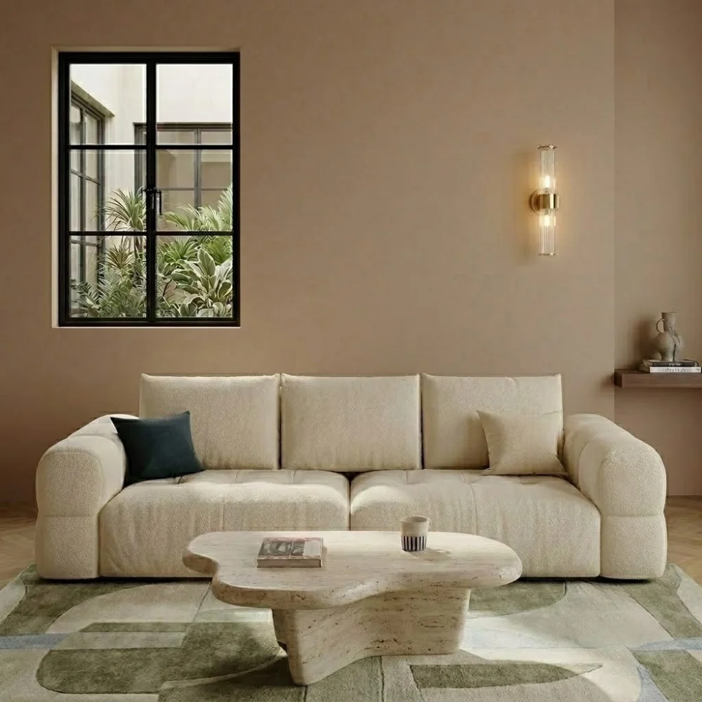 Calvique 3-Seater Sofa – Off White