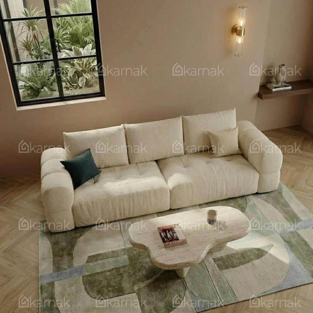 Calvique 3-Seater Sofa – Off White