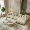 Bouvera L-Shape Boucle Sofa – Beige
