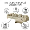 Bouvera L-Shape Boucle Sofa – Beige