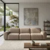 Kenvora Modern 3-Seater Sofa – Brown
