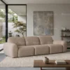 Kenvora Modern 3-Seater Sofa – Brown