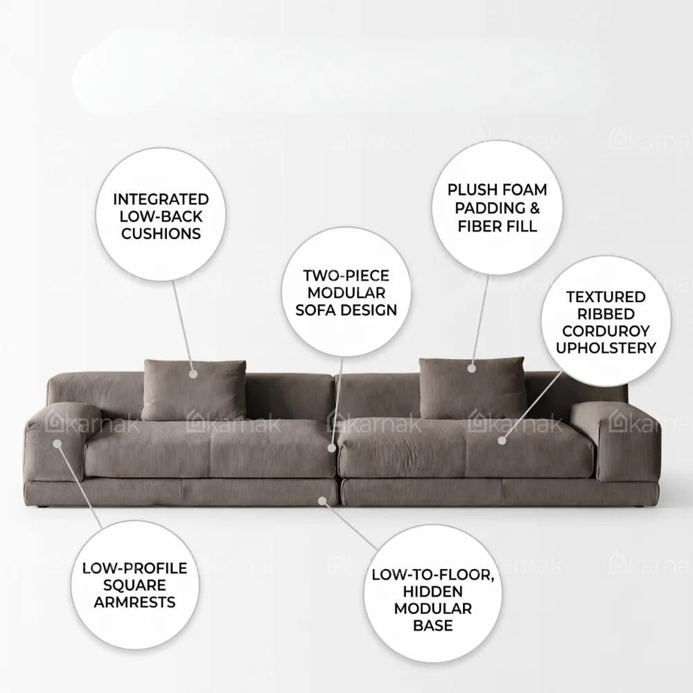 Veltrix 3-Seater Sofa – Grey