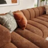 Carvesta L-Shape Sofa – Brown