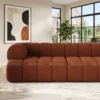 Carvesta L-Shape Sofa – Brown