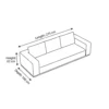 Zenvoria 3-Seater Sofa – Beige