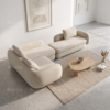 Arvelis L-Shape Sofa – Beige