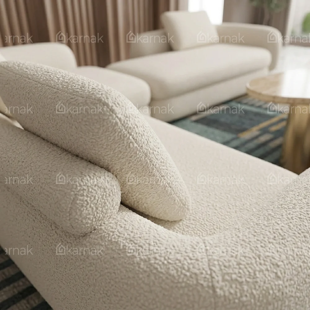 Arvelis L-Shape Sofa – Beige