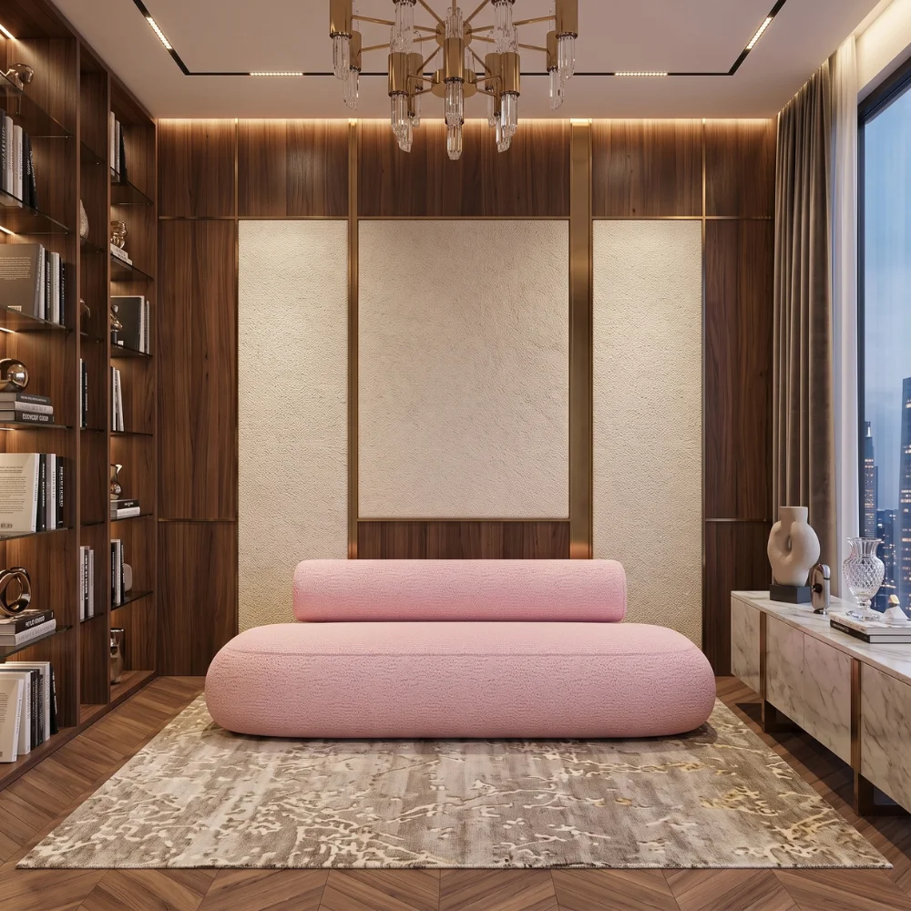 Bravelle Designer Sofa – Pink