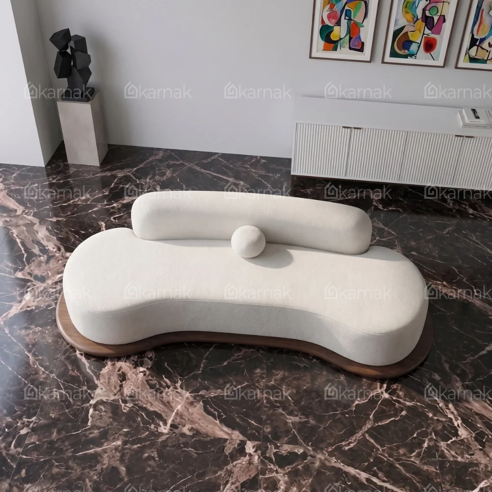 Elvoria 3-Seater Sofa – Off White