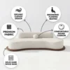 Elvoria 3-Seater Sofa – Off White