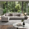 Belevra L-Shaped Sofa – Beige