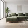 Virenza L-Shape Sofa – Green