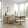 Velnox 3-Seater Modular Sofa – Beige