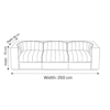 Velnox 3-Seater Modular Sofa – Beige
