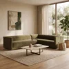 Lunexa 4-Seater Sectional Sofa – Olive