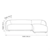 Cavero L-Shape Sofa – Beige