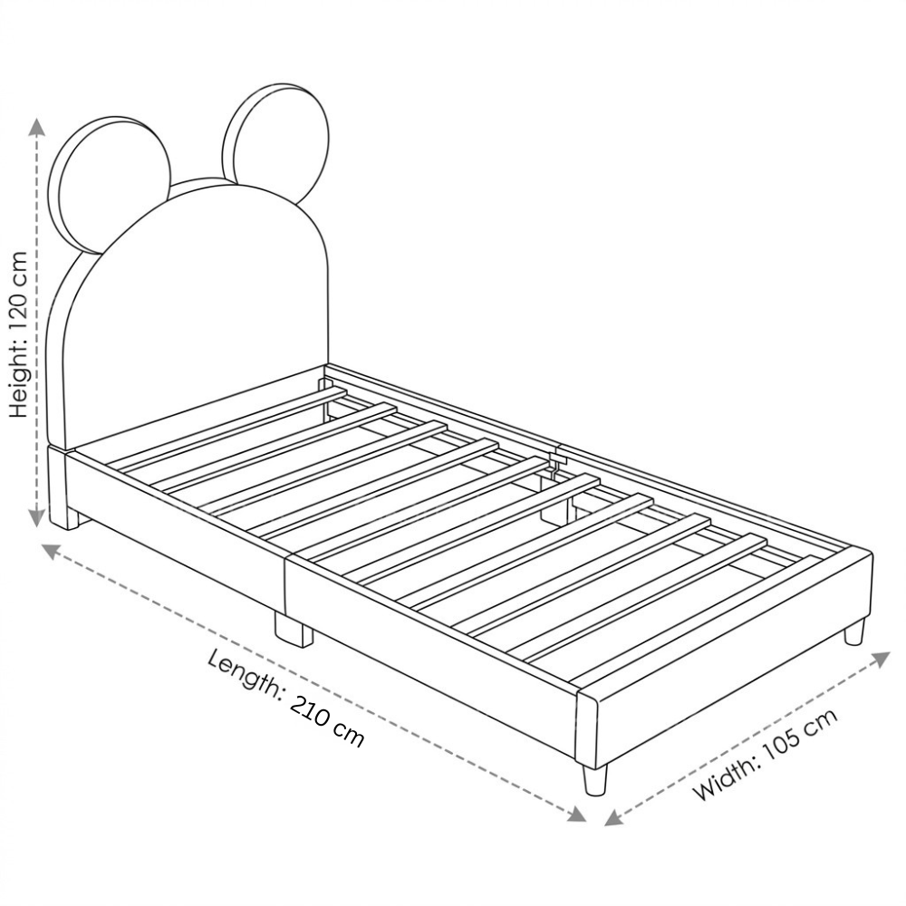 Clouden Kids Bed – Grey
