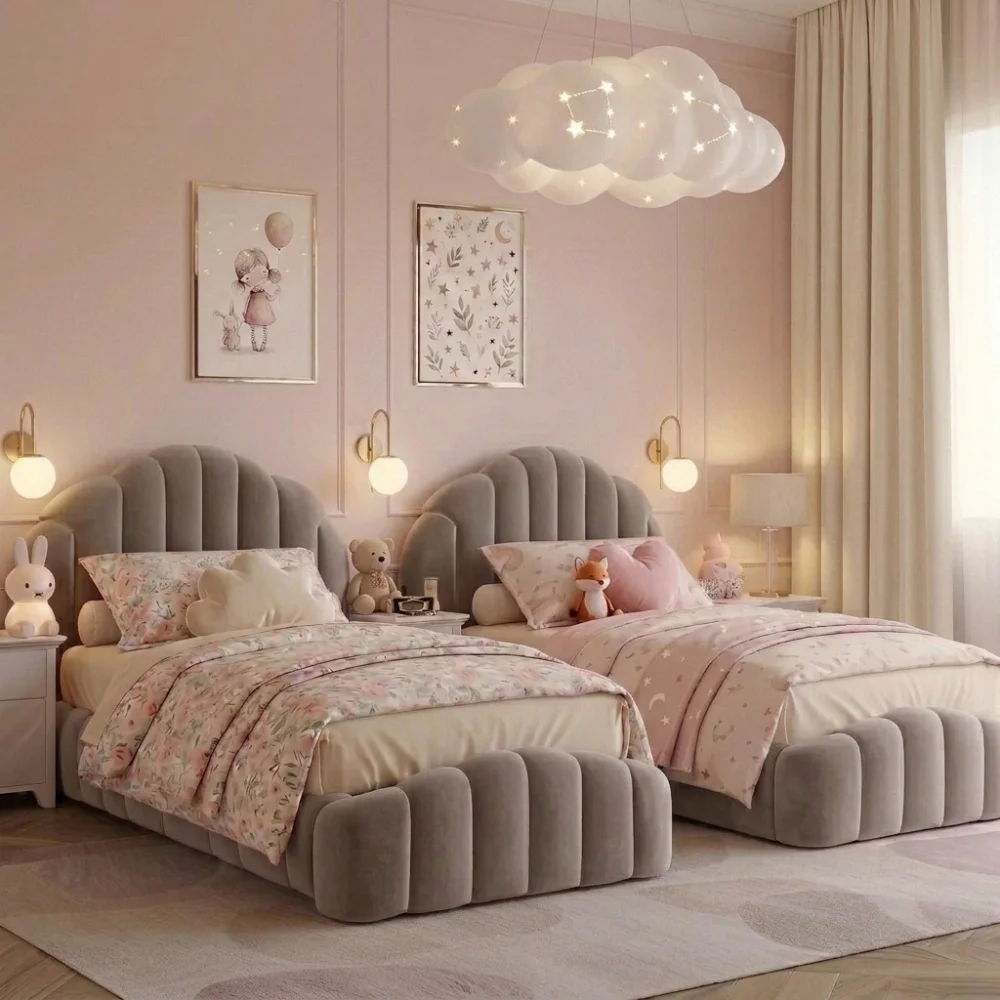 Petalia Pink Kids Single Bed