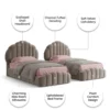 Petalia Pink Kids Single Bed