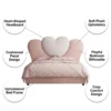 Heartelle Heart Kids Bed – Pink