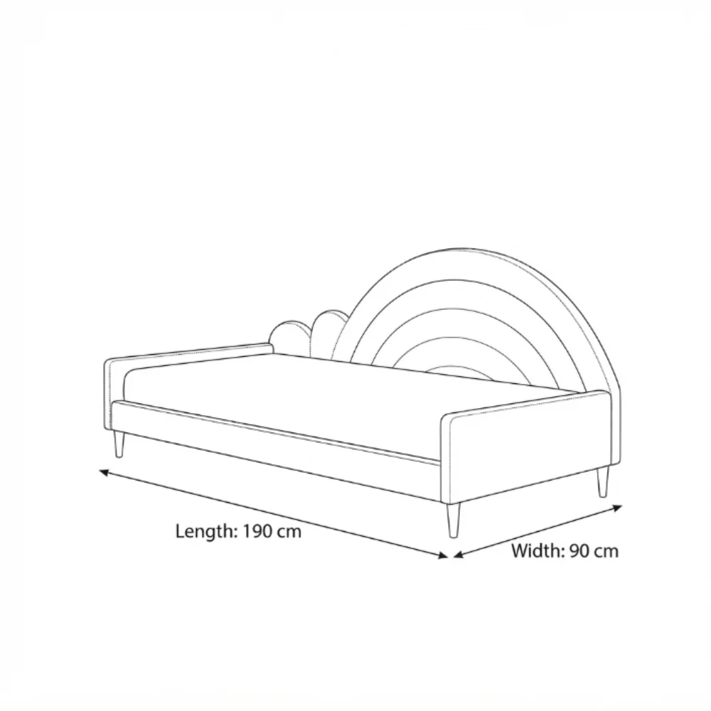 Rainovia Rainbow Kids Bed – Pink