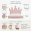 Queensa Queen Upholstered Bed – Pink