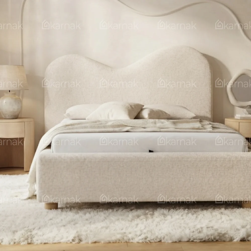 Curvessa Curved Headboard Bed