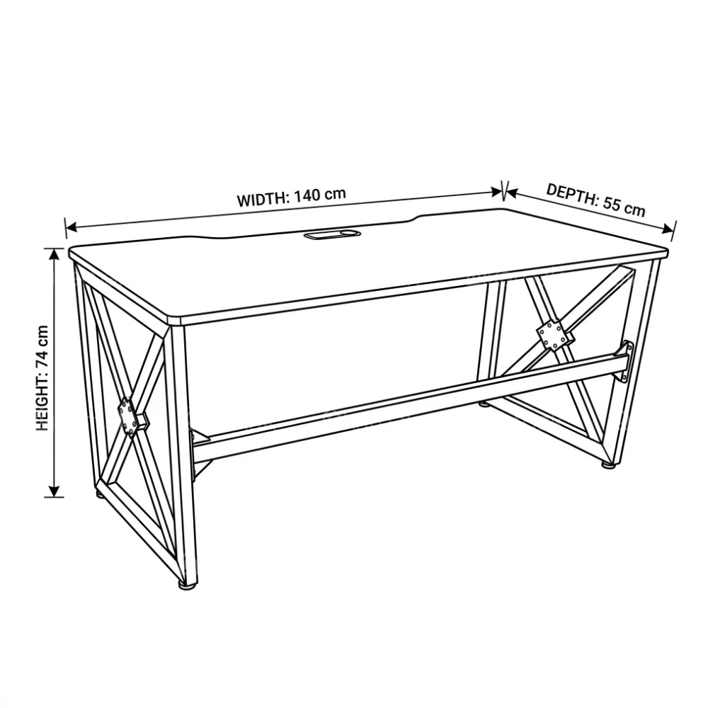Desino Gaming Table – Black