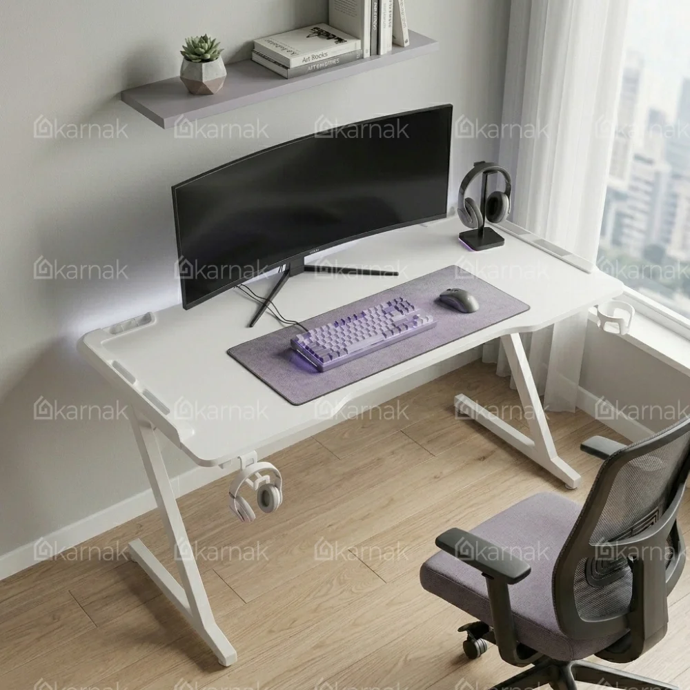 Xtrike Gaming Table White