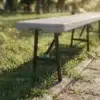 Purrpingla Rectangular Folding Table – White